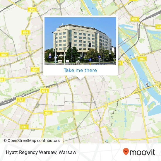 Hyatt Regency Warsaw map