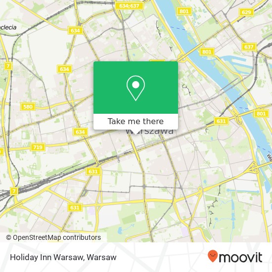 Holiday Inn Warsaw map