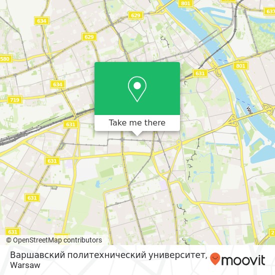 Варшавский политехнический университет map