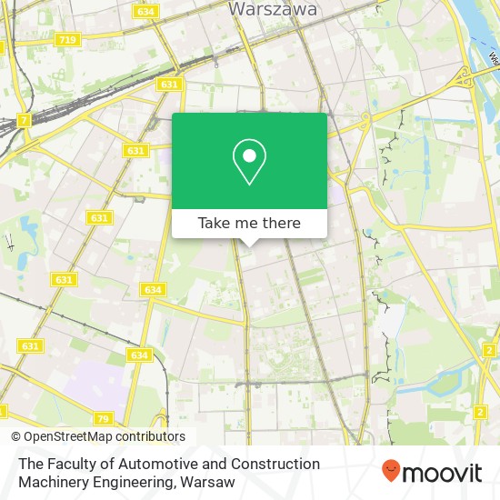 The Faculty of Automotive and Construction Machinery Engineering map