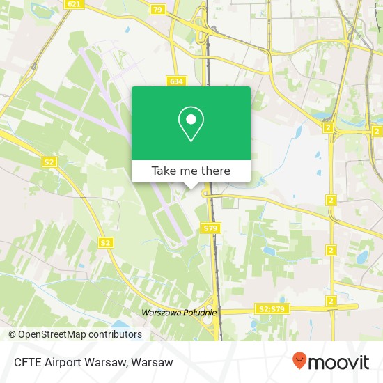 CFTE Airport Warsaw map