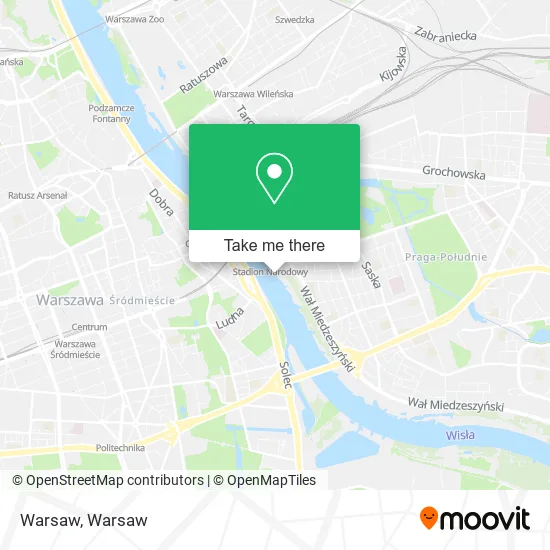 Warsaw map