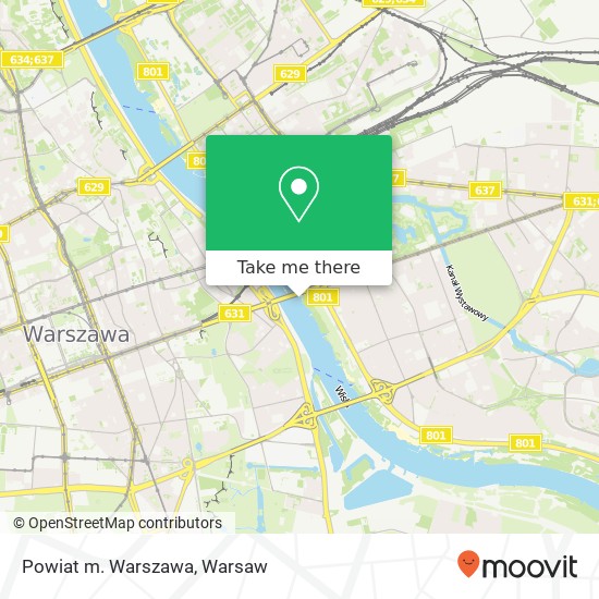 Powiat m. Warszawa map