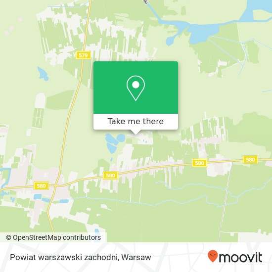 Powiat warszawski zachodni map