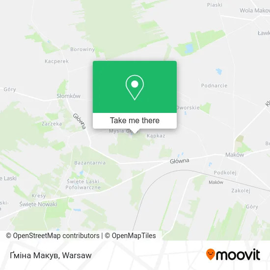 Карта Ґміна Макув