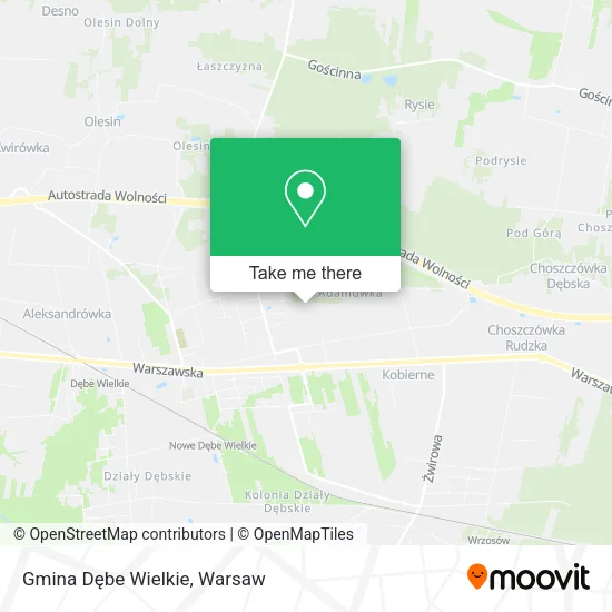 Gmina Dębe Wielkie map