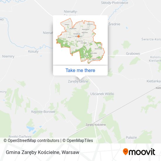 Gmina Zaręby Kościelne map