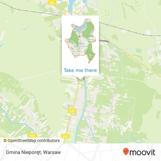 Gmina Nieporęt map