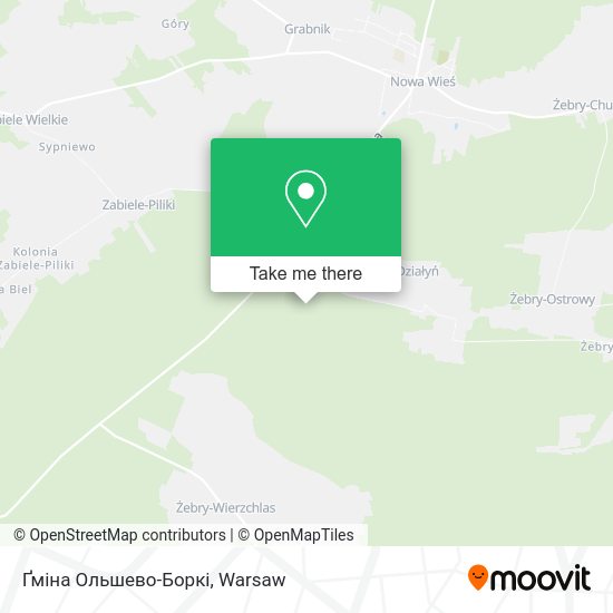 Ґміна Ольшево-Боркі map