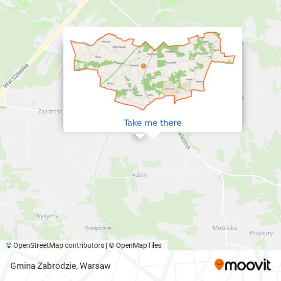 Gmina Zabrodzie map