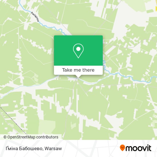 Ґміна Бабошево map