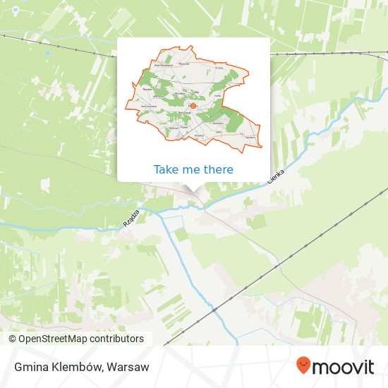 Gmina Klembów map