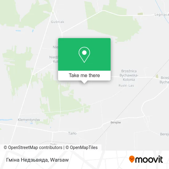 Карта Гміна Недзьвяда