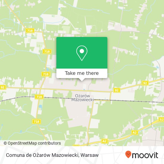 Comuna de Ożarów Mazowiecki map