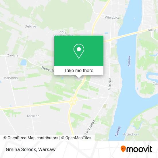 Карта Gmina Serock