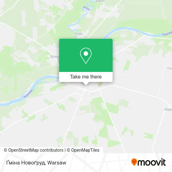 Карта Ґміна Новоґруд