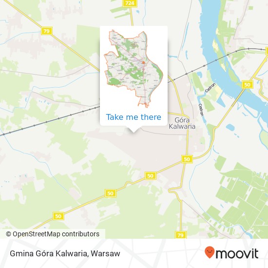 Gmina Góra Kalwaria map