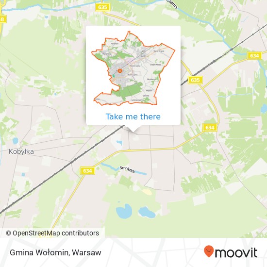 Gmina Wołomin map