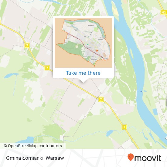 Gmina Łomianki map