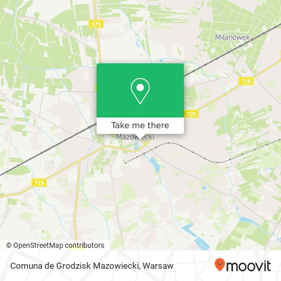 Comuna de Grodzisk Mazowiecki map