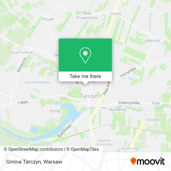 Карта Gmina Tarczyn