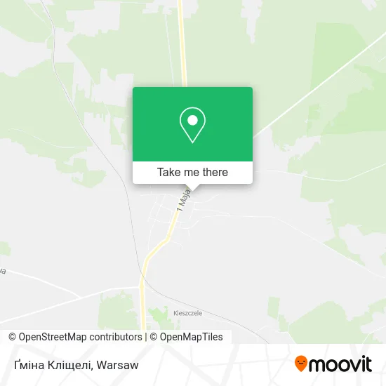Карта Ґміна Кліщелі