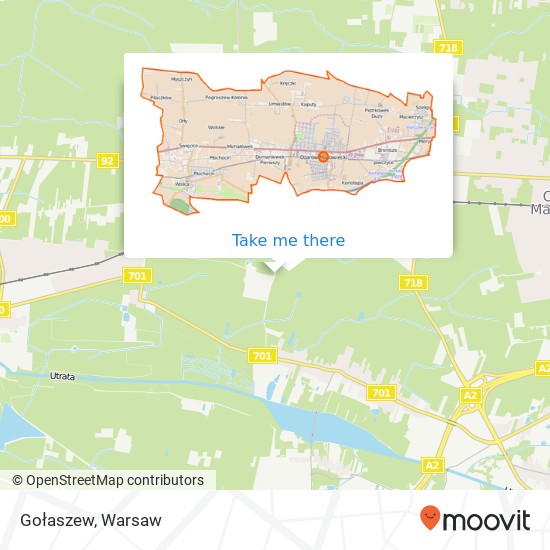 Gołaszew map