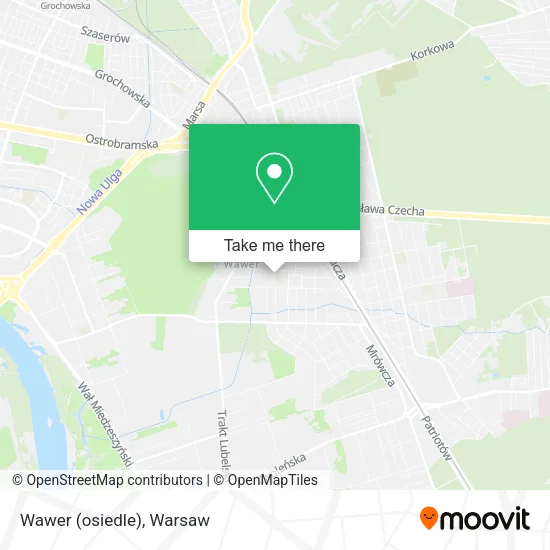 Wawer (osiedle) map