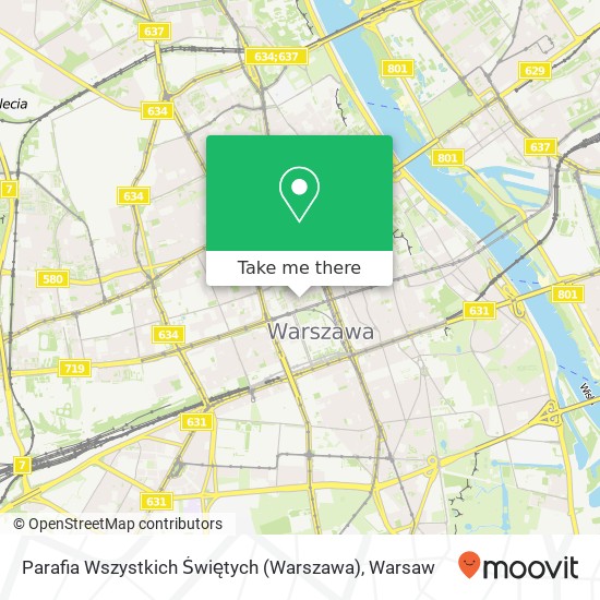 Карта Parafia Wszystkich Świętych (Warszawa)