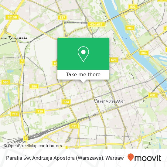 Карта Parafia św. Andrzeja Apostoła (Warszawa)