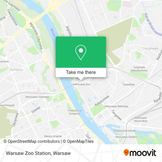 Warsaw Zoo Station map