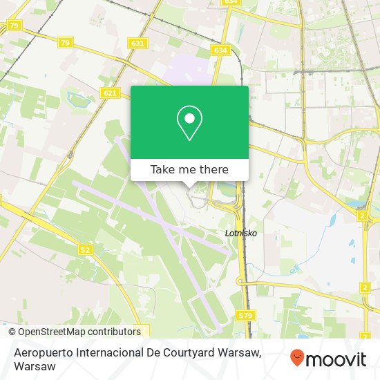 Aeropuerto Internacional De Courtyard Warsaw map