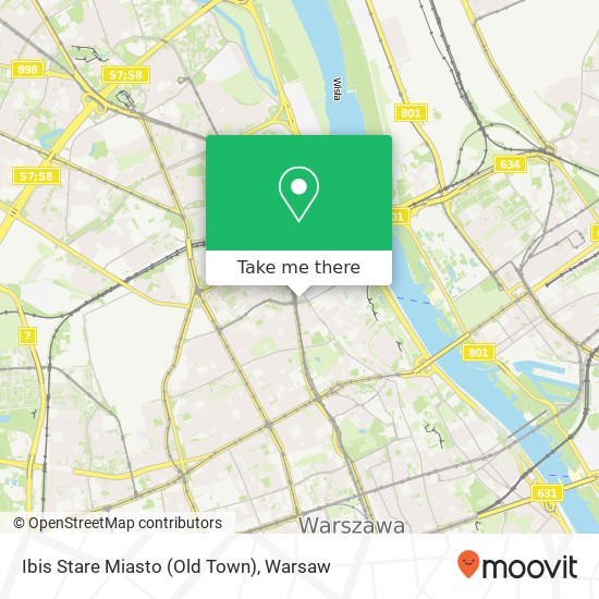 Ibis Stare Miasto (Old Town) map