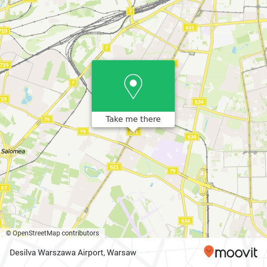 Desilva Warszawa Airport map