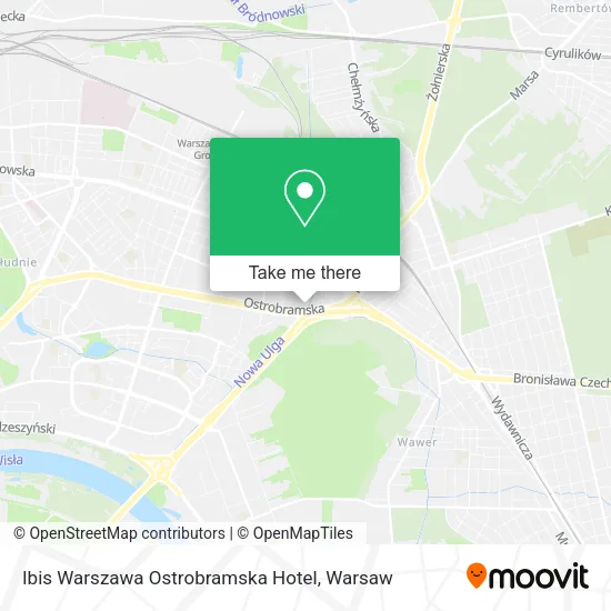 Карта Ibis Warszawa Ostrobramska Hotel