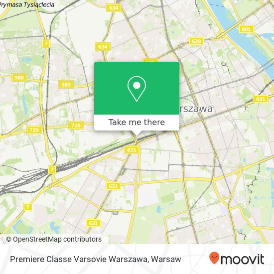 Premiere Classe Varsovie Warszawa map