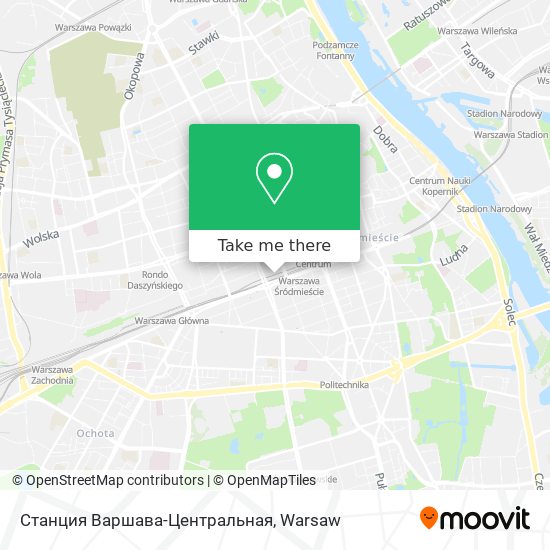 Станция Варшава-Центральная map