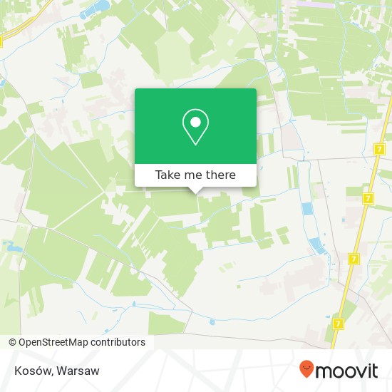 Kosów map