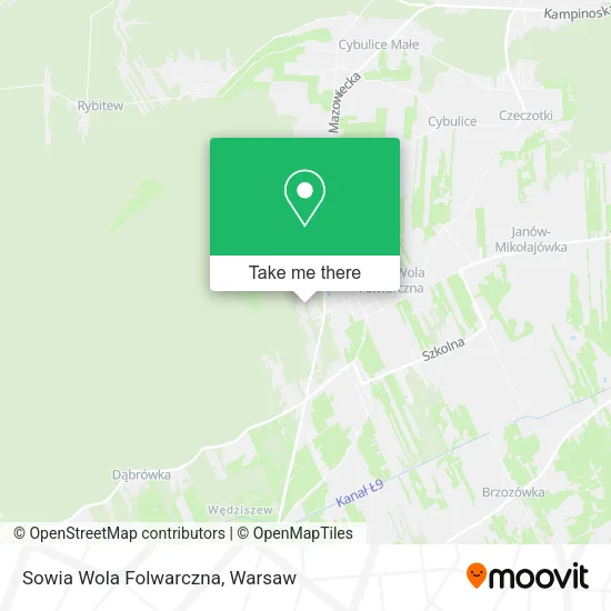 Sowia Wola Folwarczna map