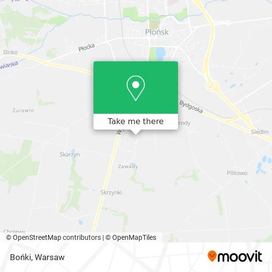 Bońki map