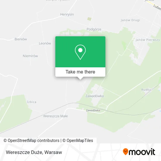 Карта Wereszcze Duże