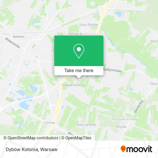 Карта Dybów Kolonia
