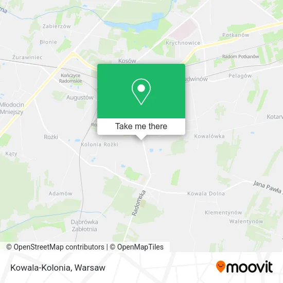 Карта Kowala-Kolonia