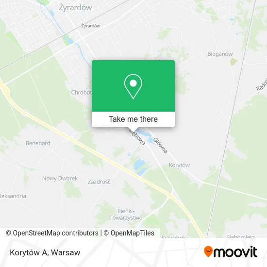 Карта Korytów A