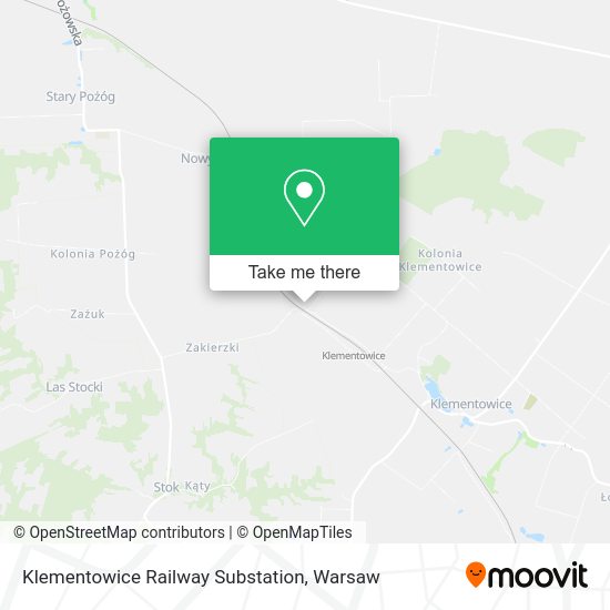 Klementowice Railway Substation map