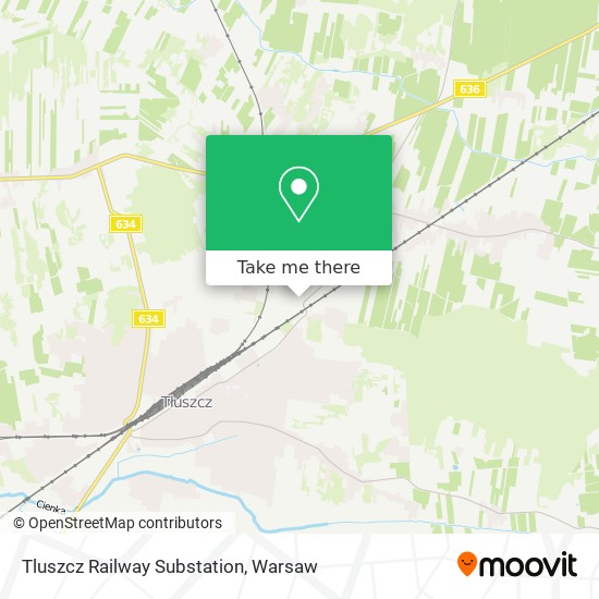 Tluszcz Railway Substation map