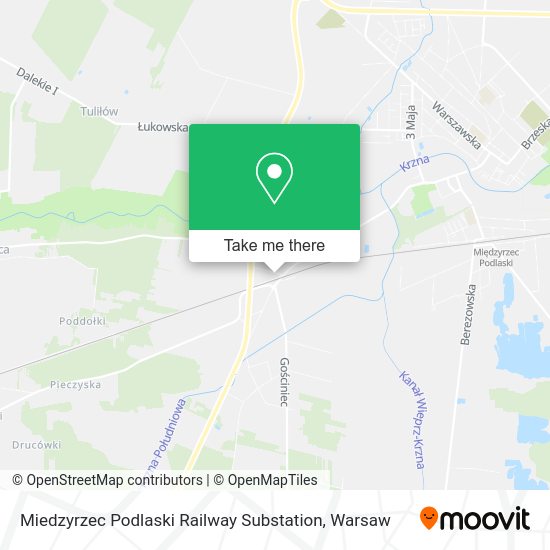 Miedzyrzec Podlaski Railway Substation map