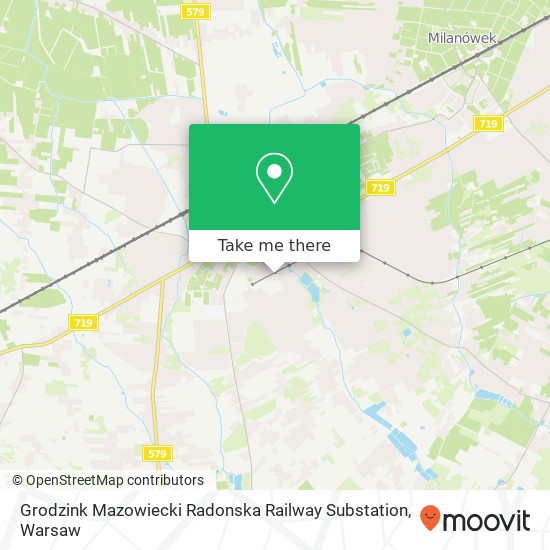 Grodzink Mazowiecki Radonska Railway Substation map