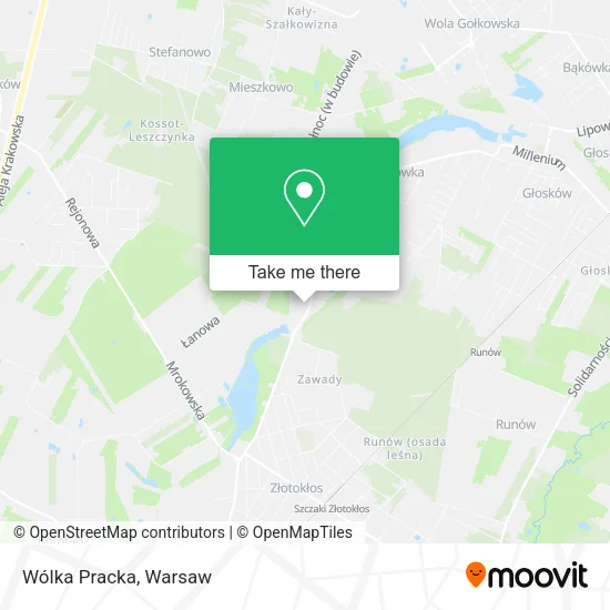 Wólka Pracka map