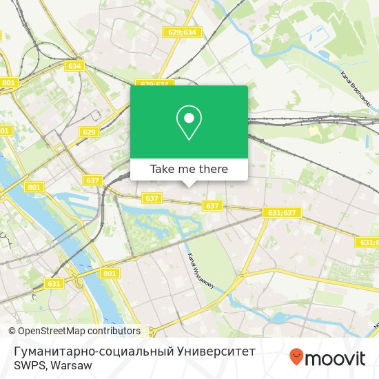 Гуманитарно-социальный Университет SWPS map